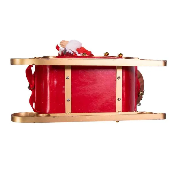 Kurt Adler 10-Inch Coca-Cola Santa In Sleigh Table Piece