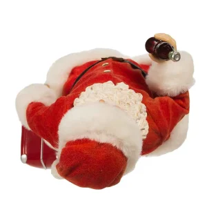Kurt Adler 10.5-Inch Coke Santa With Cooler Table Piece