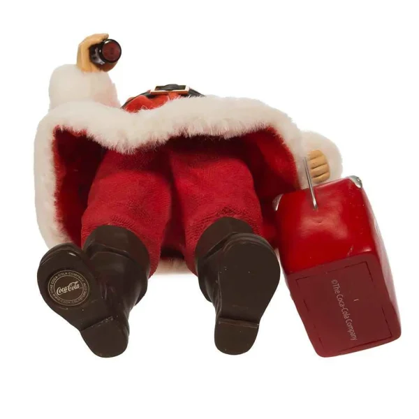 Kurt Adler 10.5-Inch Coke Santa With Cooler Table Piece
