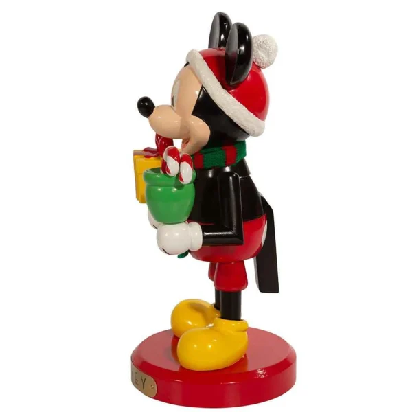 Kurt Adler 10-Inch Disney Mickey Mouse With Present Nutcracker