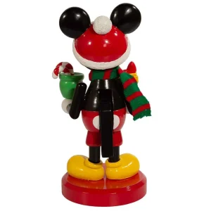 Kurt Adler 10-Inch Disney Mickey Mouse With Present Nutcracker
