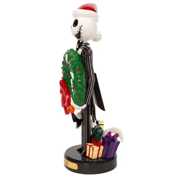 Kurt Adler 10-Inch Disney© Nightmare Before Christmas Jack Skellington With Wreath Nutcracker