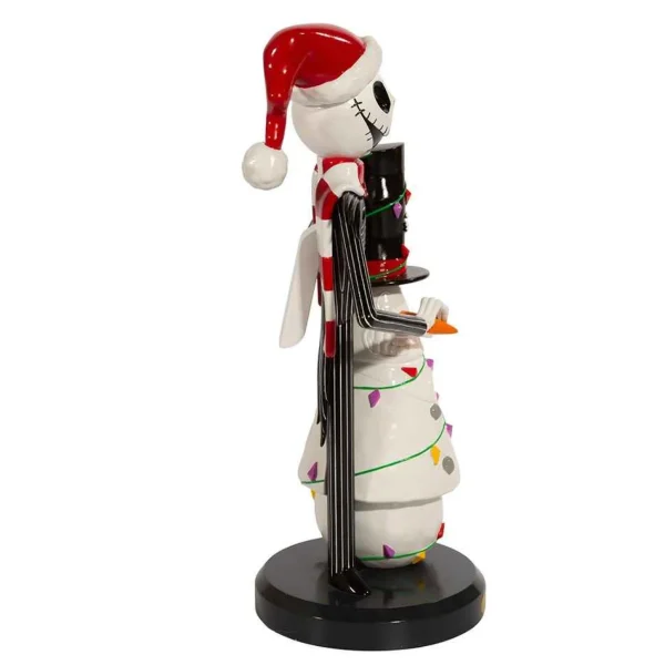 Kurt Adler 11-Inch Disney Nightmare Before Christmas Jack Skellington With Snowman Nutcracker