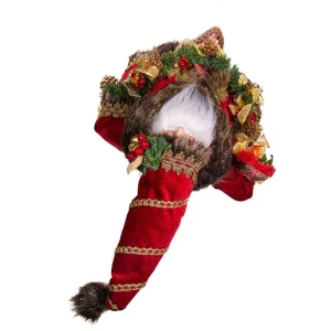 Kurt Adler 23-Inch Fabric Decorated Santa Tablepiece