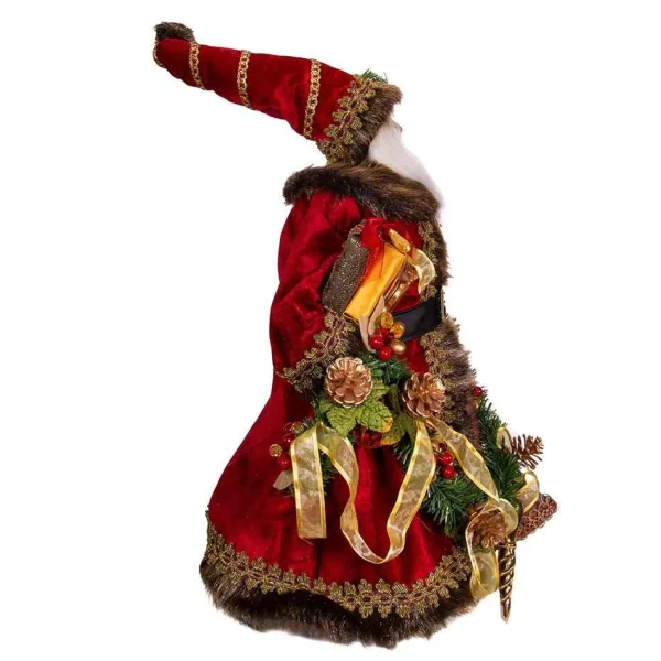 Kurt Adler 23-Inch Fabric Decorated Santa Tablepiece