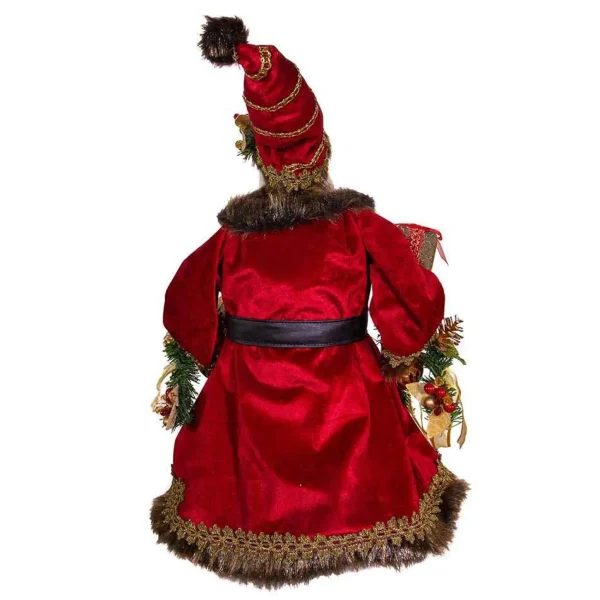 Kurt Adler 23-Inch Fabric Decorated Santa Tablepiece