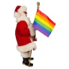 Kurt Adler 10-Inch Fabriche Pride Santa