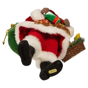 Kurt Adler 12-Inch Fabriche Kwanzaa Santa