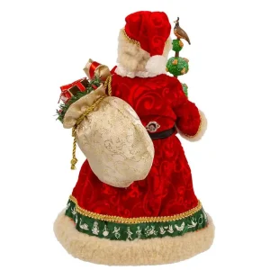 Kurt Adler 10.5-Inch Fabriche Musical 12 Days Of Christmas Santa
