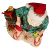 Kurt Adler 12-Inch Fabriche Tiki Beach Santa