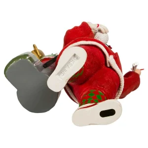 Kurt Adler 10.5-Inch Fabriche Golf Santa Table Piece