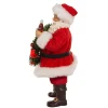 Kurt Adler 10.5-Inch Fabriche™ Coca-Cola® Battery Operated Santa With Lighted Wreath