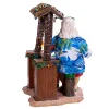 Kurt Adler 11-Inch Fabriche™ Beach Santa Sitting At Tiki Bar