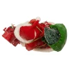 Kurt Adler 10.5-Inch Fabriche Santa Checking Mail