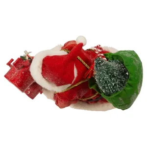 Kurt Adler 10.5-Inch Fabriche Santa Checking Mail