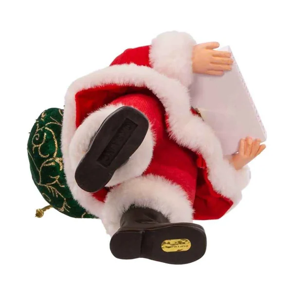 Kurt Adler 10.5-Inch Fabriche Countdown Santa