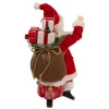 Kurt Adler 10-Inch Fabriche Santa On Scooter