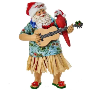 Kurt Adler 11-Inch Fabriche Beach Santa