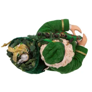 Kurt Adler 10.5-Inch Fabriche Musical Irish Bagpiper Santa