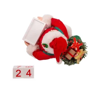 Kurt Adler 10.5-Inch Fabriche Countdown Santa