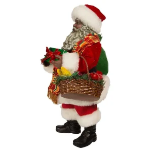 Kurt Adler 12-Inch Fabriche Kwanzaa Santa