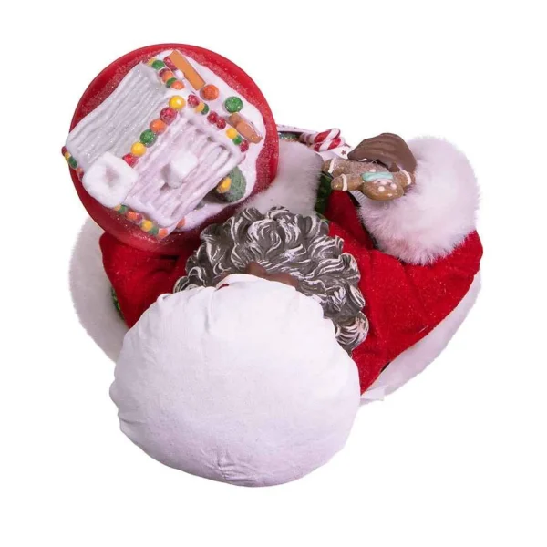 Kurt Adler 10.5-Inch Fabriche™ Black Chef Santa