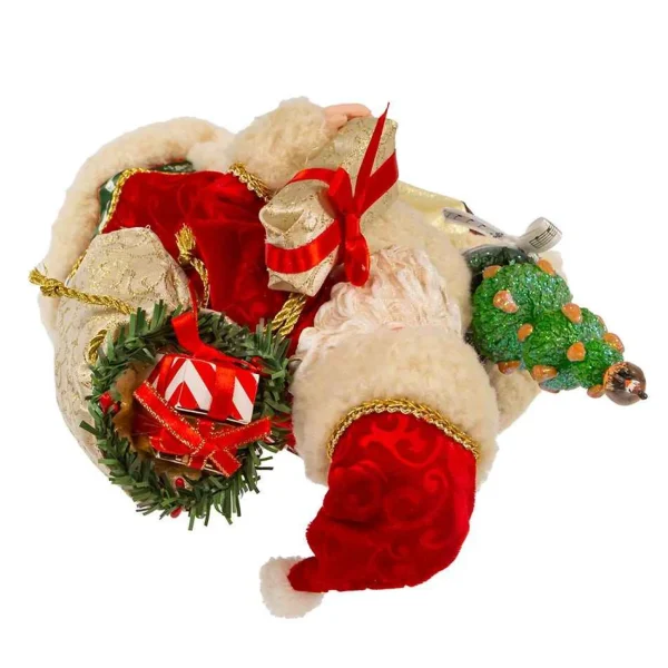 Kurt Adler 10.5-Inch Fabriche Musical 12 Days Of Christmas Santa