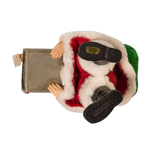 Kurt Adler 10.5-Inch Fabriche™ Adopt-A-Pet Santa With Dog, 2 Piece Set