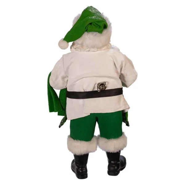 Kurt Adler 10.5-Inch Fabriche™ Musical Irish Chef Santa