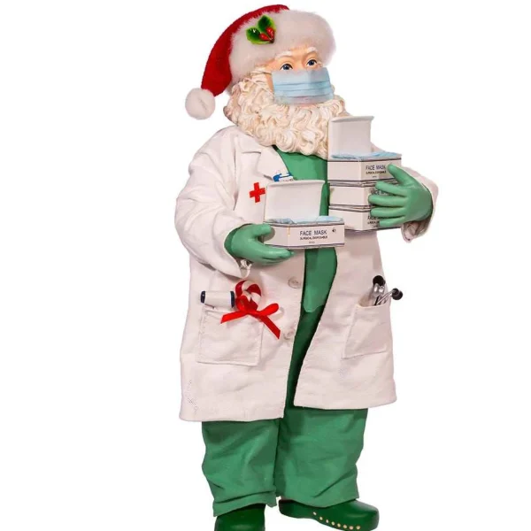 Kurt Adler 10.5-Inch Fabriche Santa Doctor