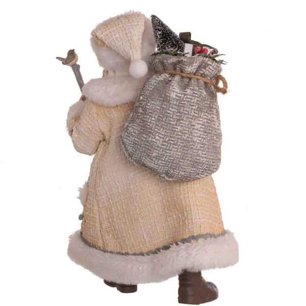 Kurt Adler 10.5-Inch Fabriche Snowy Woods Santa