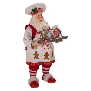 Kurt Adler 11-Inch Fabriche™ Gingerbread Chef Santa