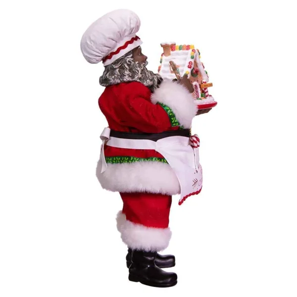 Kurt Adler 10.5-Inch Fabriche™ Black Chef Santa