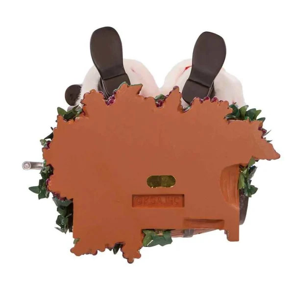 Kurt Adler 10.5-Inch Fabriche Santa Sitting On Wine Barrel