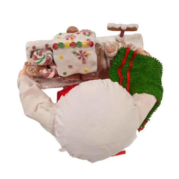 Kurt Adler 11-Inch Fabriche Santa With Gingerbread Train