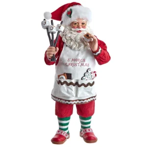 Kurt Adler 10.5-Inch Fabriche S'Mores Santa