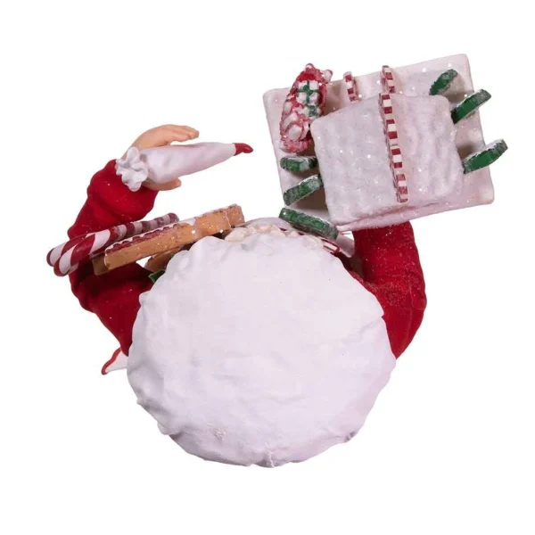 Kurt Adler 10.5-Inch Fabriche Gingerbread Chef Santa