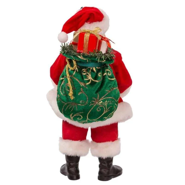 Kurt Adler 10.5-Inch Fabriche Countdown Santa