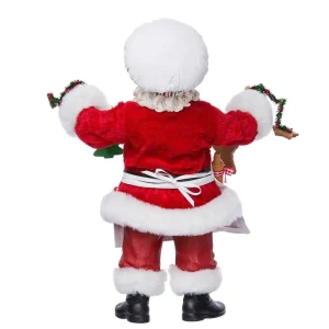 Kurt Adler 12-Inch Fabriche Christmas Chef Santa