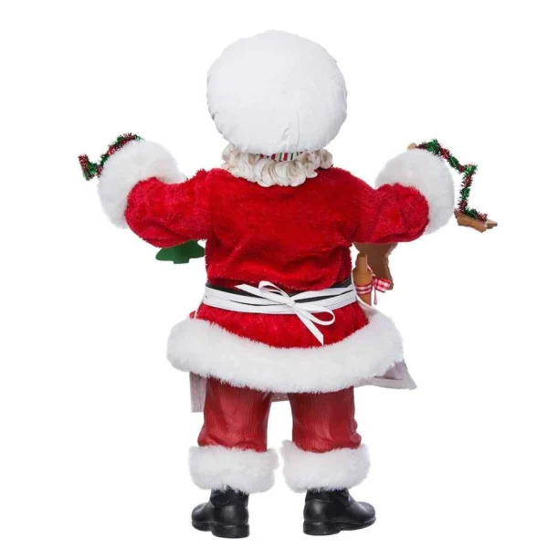 Kurt Adler 12-Inch Fabriche Christmas Chef Santa