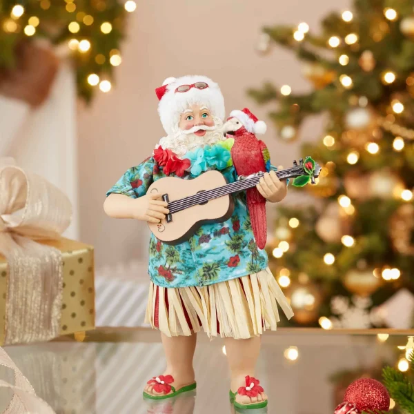 Kurt Adler 11-Inch Fabriche Beach Santa