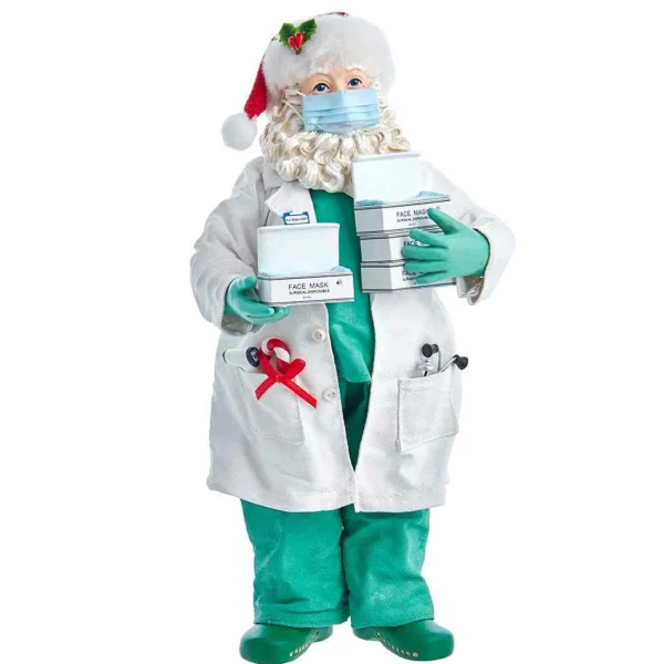 Kurt Adler 10.5-Inch Fabriche Santa Doctor
