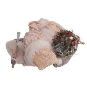 Kurt Adler 10.5-Inch Fabriche Snowy Woods Santa