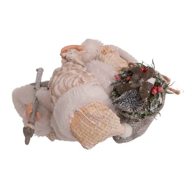Kurt Adler 10.5-Inch Fabriche Snowy Woods Santa