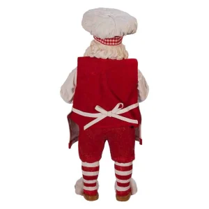 Kurt Adler 11-Inch Fabriche™ Gingerbread Chef Santa
