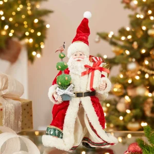 Kurt Adler 10.5-Inch Fabriche Musical 12 Days Of Christmas Santa