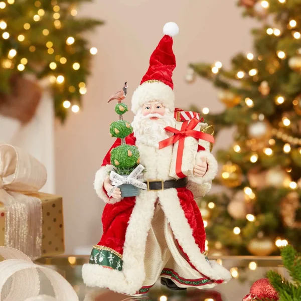 Kurt Adler 10.5-Inch Fabriche Musical 12 Days Of Christmas Santa