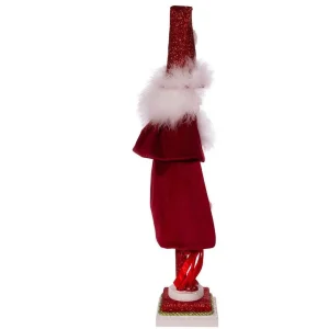 Kurt Adler 20-Inch Hollywood Red Skinny Nutcracker With Wreath