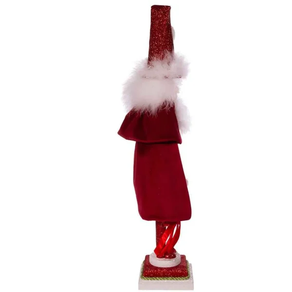 Kurt Adler 20-Inch Hollywood Red Skinny Nutcracker With Wreath