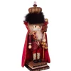 Kurt Adler 18-Inch Hollywood Burgundy King Nutcracker